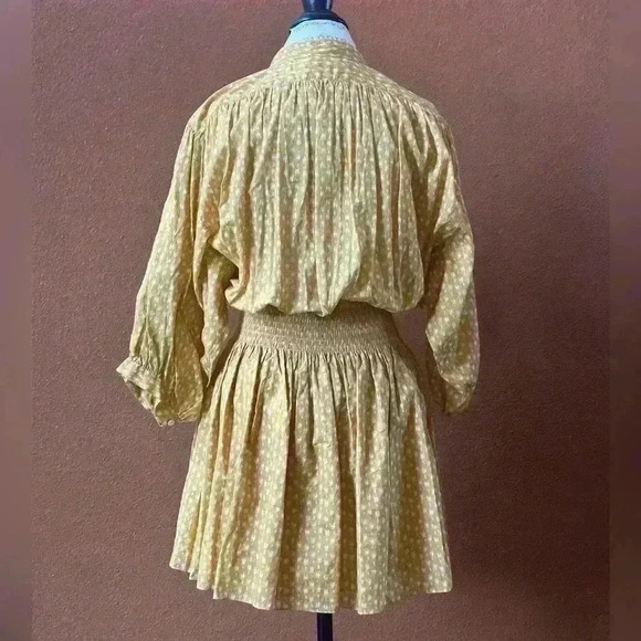 Rebecca Taylor “IKAT” Shirt Dress In Marigold Size Large New With Tags! - Picture 6 of 11